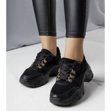 Gemre Black sneakers made from mixed materials Jenna | Shoptok.si