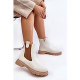 Boto Women's ankle boots with zipper White Ramhel | ePonuda.com