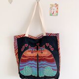 Venisymlis Vintage Platnena Velika Torba Ženska Punčka Nakupovalna Dnevna Torba - Črna, (22070080) | Shoptok.si