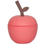 OYOY Mini Rdeča silikonska otroška skodelica Apple – Cene