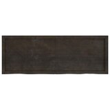  Zidna polica tamnosmeđa 140x50x(2-4) cm od obrađene hrastovine | Eponuda.com