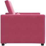 SOFA na razvlačenje Singl s kotačima boja crnog vina Baršun | shoptok.hr