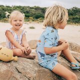 Liewood kopalni pajac z rokavi max sea creature mix | Shoptok.si