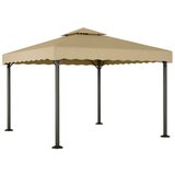 vidaXL Paviljon taupe 3x3 m aluminij in jeklo Cene