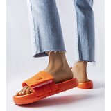 Gemre Orange Velcro Sandals Aleron | Shoptok.si