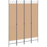  4-panelni pregradni zid Bež 160 x 220 cm Tkanina | Eponuda.ba