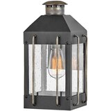 Elstead Lighting Elstead Hinkley Fitzgerald Zunanja stenska svetilka, teksturirana črna z brušenim bronom, IP44, (22100121) | Shoptok.si