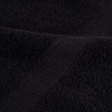 Premium Sauna Ručnici SOLUND 25 kom Black 80x200 cm 550 gsm | shoptok.hr