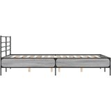  Posteljni okvir siva sonoma 120x190 cm inženirski les in kovina, (21166055) | Shoptok.si