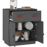  Komoda siva 65,5 x 40 x 75 cm od masivne borovine | shoptok.hr