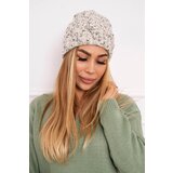 Kesi Women's cap Eliza K205 ecru+gray Cene