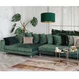  Duolla - Luster na sajli ROLLER 1xE27/15W/230V tamnozelena/zlatna, prečnik 40 cm | Eponuda.com