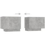  Noćni ormarić boja betona 100 x 35 x 40 cm konstruirano drvo | shoptok.hr
