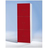 Wolf omara s predelki, 6 predelkov, vxšxg 1800 x 600 x 500 mm, vrata svetlo siva | Shoptok.si