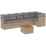  7-dijelni set vrtnih sofa od poliratana s jastucima bež | shoptok.hr