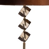 Ixia Rjava/zlata stoječa svetilka s tekstilnim senčilom (višina 163 cm) – | Shoptok.si