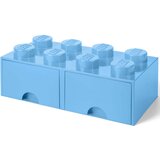  Lego® kocka s predalnikom za shranjevanje 8 light royal blue (artikel z napako) Cene