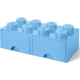  lego® kocka s predalnikom za shranjevanje 8 light royal blue (artikel z napako)