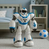  Interaktivni robot na daljinsko upravljanje RC 16 funkcija svjetla zvukovi plavo | shoptok.hr