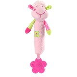 BabyOno Squeaky Toy Sweet Lambie piskajoča igrača z grizljajočim delom Pink 1 kos | Shoptok.si