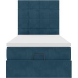  Okvir kreveta s madracima tamnoplavi 100x200cm baršunasti | shoptok.hr
