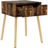 vidaXL Nočna omarica 2 kosa dimljeni hrast 40x40x56 cm iverna plošča | Shoptok.si