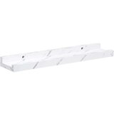  Polica na zidu s policom 4 pcs Bijeli mramor 40 x 9 x 3 cm | shoptok.hr