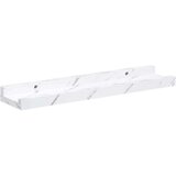  Stenska polica 4 pcs Beli marmor 40 x 9 x 3 cm Konstruiran les, (5000200469) | Shoptok.si