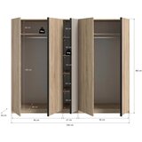 MID.YOU Omara S Klasičnimi Vrati Oakland, Barva Hrasta | Shoptok.si