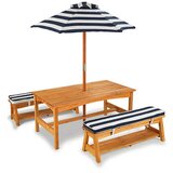 Kidkraft Komplet otroške zunanje mize in klopi mornarsko moder iz lesa, (20987818) | Shoptok.si