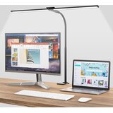 HENSAM LED namizna svetilka z dvojno glavo in vpenjalno sponko | Shoptok.si