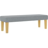 Box Spring Krevet s Madracem i Klupom Svjetlosiva 120x200 cm Tkanina | shoptok.hr