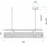 Toolight Luster LED APP1796-CP Brush Gold | shoptok.hr