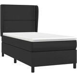  Krevet s oprugama i madracem crni 80 x 200 cm od umjetne kože | shoptok.hr