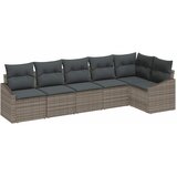  Set sofe 6 kom. Siva poliratan 288,5 x 123,5 x 85 cm | shoptok.hr