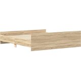  Okvir kreveta s uzglavljem i podnožjem boja hrasta 200x200 cm | shoptok.hr