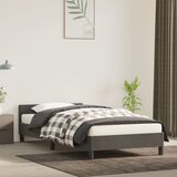 vidaXL Posteljni okvir z vzglavjem temno siv 90x200 cm žamet Cene