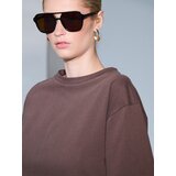 Sinsay Pamučna majica s ukrasnom čipkom | shoptok.hr