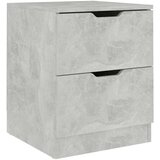 vidaXL Nočna omarica betonsko siva 40x40x50 cm iverna plošča | Shoptok.si