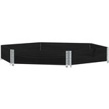 vidaXL Paletni okvirji šestkotni črni 160x160 cm trdna borovina | Shoptok.si