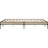  Okvir za krevet boja hrasta 150x200cm konstruirano drvo i metal | shoptok.hr