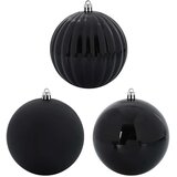 vidaXL Set božičnih okraskov 4 pcs Črna | Shoptok.si