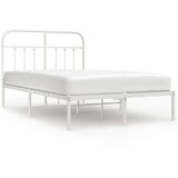 vidaXL Metalni okvir za krevet s uzglavljem bijeli 120x200 cm | shoptok.hr