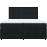  Krevet s oprugama i madracem crni 200x200 cm baršunasti | shoptok.hr