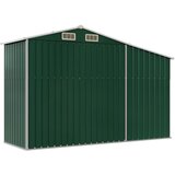  Vrtno spremište zeleno 277 x 93 x 179 cm od pocinčanog čelika | shoptok.hr