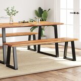 vidaXL Klop z naravnim robom 160 cm trden akacijev les | Shoptok.si
