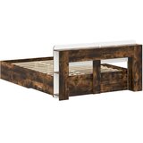  Okvir kreveta s pohranom Dimljeni hrast 150 x 200 cm - Dimljeni hrast 150 x200 cm bez središnje police | shoptok.hr