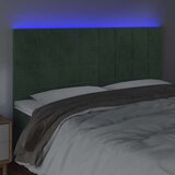  Posteljno vzglavje temno zeleno 180x5x118/128 cm žamet, (20932763) | Shoptok.si