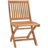  Vrtne stolice sa zelenim jastucima 2 kom od masivne tikovine | shoptok.hr