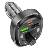 transmiter Bluetooth sa USB+Type-C punjaćem BOROFONE BC47 Might PD30W+QC3.0 car jazz metal gray